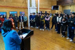 Inauguración en el Pabellón 83 de la Exposición Pictórica “Matices en Lota” del Taller de Pintura Artística “Matices Arauco”