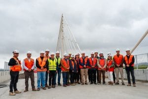 Sectores productivos valoraron avances del nuevo Puente Ferroviario Biobío: Permitirá incrementar capacidad de cargas hasta 25 toneladas por eje