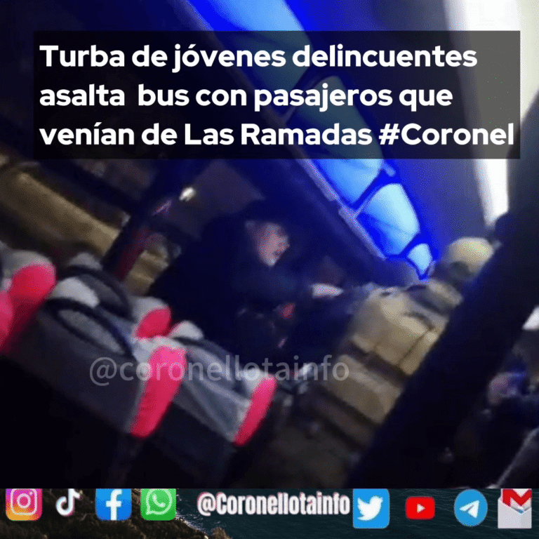 Adolescente de 14 años queda con arresto parcial tras intento de asalto a taxibus en Coronel: segunda detención en dos días