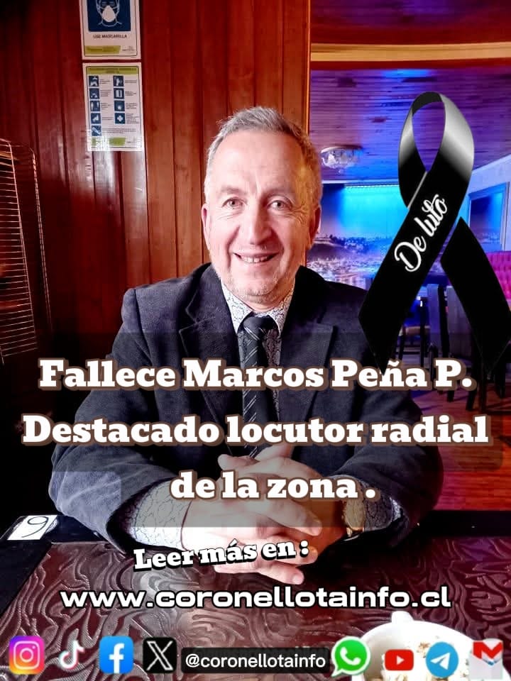 Comunicado: Fallecimiento del Locutor Marcos Peña Pereira  Q.e.p.d.