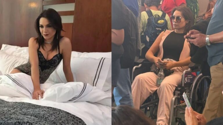 ¿Quedó MAL?: Captan a Camila Polizzi en SILLA DE RUEDAS tras DEBUTAR en cine para ADULTOS
