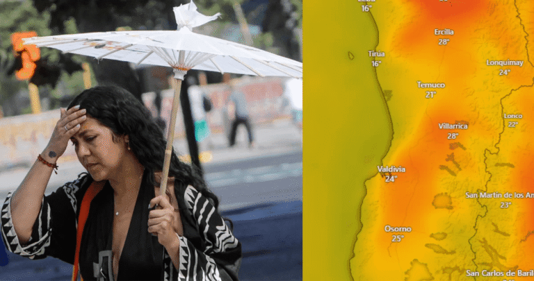 DMC emite aviso de altas temperaturas para La Araucanía y Los Ríos revisa cuándo serán las máximas