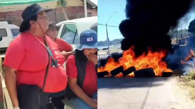 Estacionadores de Playa Blanca CORTAN el TRÁNSITO: Alegan por que la Armada ORDENÓ darles solo una PROPINA