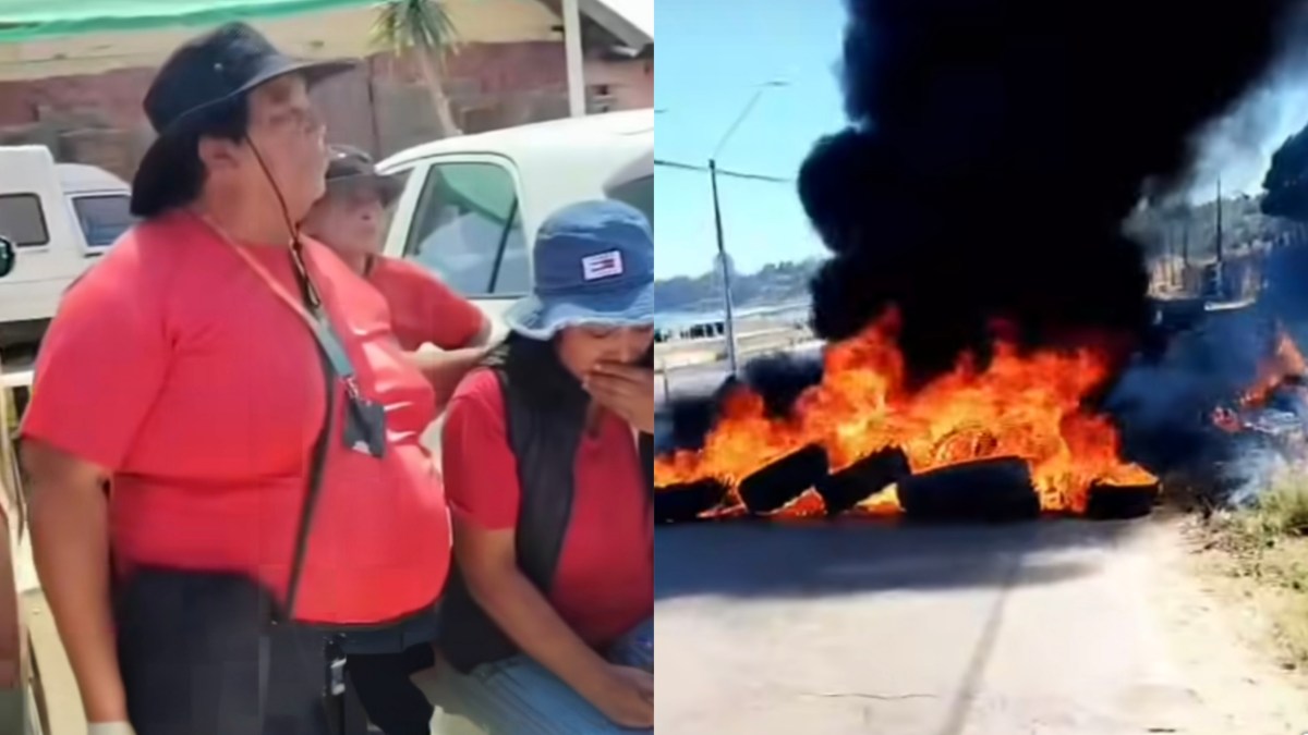 Estacionadores de Playa Blanca CORTAN el TRÁNSITO: Alegan por que la Armada ORDENÓ darles solo una PROPINA