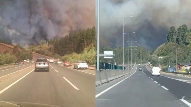 Revisa el ESTADO de las RUTAS en el Gran Concepción tras INCENDIOS FORESTALES