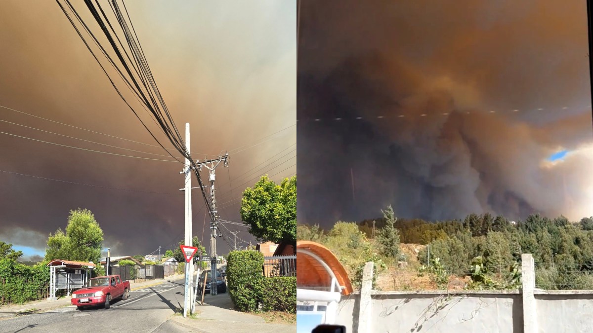 Senapred declara ALERTA ROJA para PENCO por incendio forestal SIN CONTROL