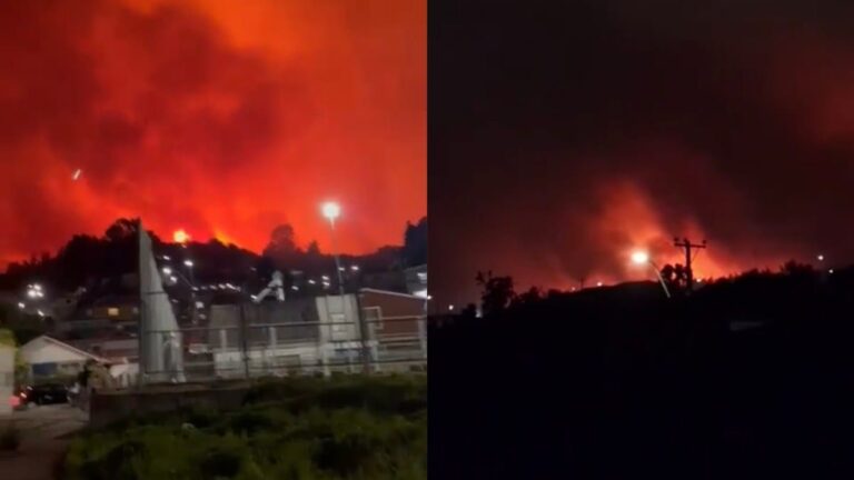 ¡EVACUEN URGENTE!: Fuego CERCA de las CASAS obliga a evacuar 10 POBLACIONES de PENCO