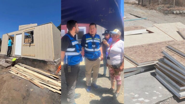 «MÁQUINA de TRABAJO»: Municipio de Concepción ha INSTALADO 12 casas de EMERGENCIA a UNA semana de la tragedia