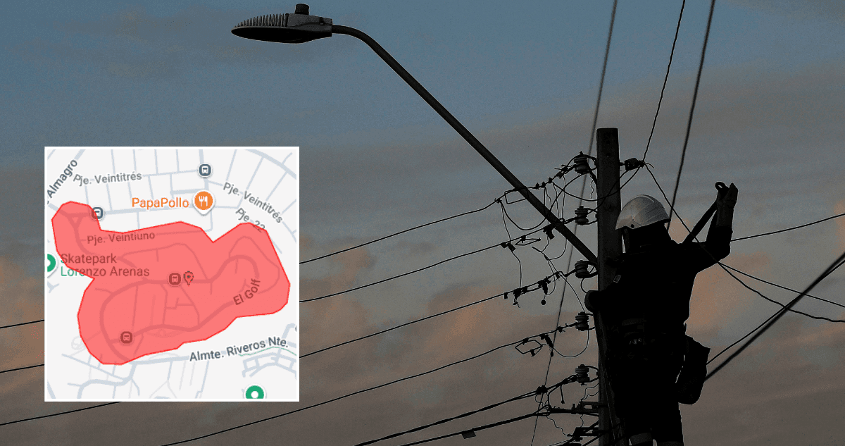 Corte de luz afectó a más de 400 hogares en sector El Golf de Concepción