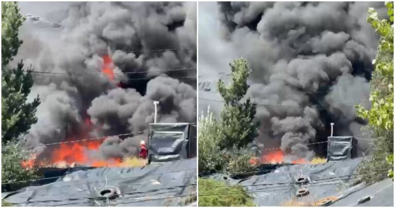 Incendio afecta a relleno sanitario Hidronor en Florida se generó por corte en tablero eléctrico