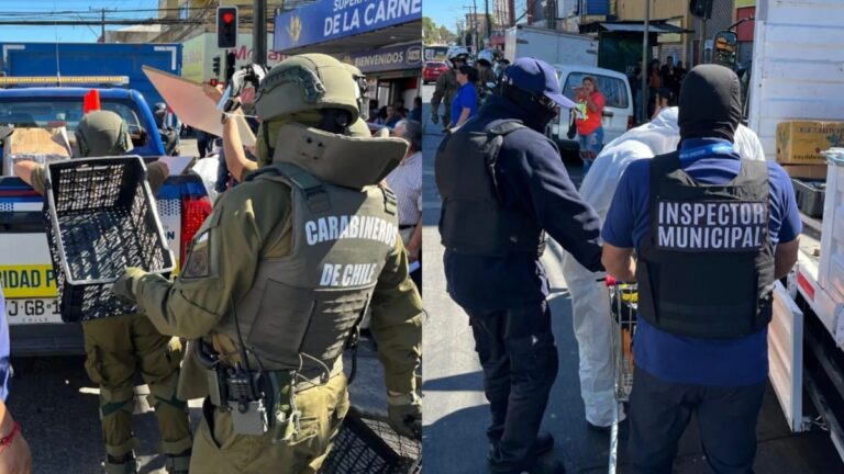 Nuevo OPERATIVO contra el comercio AMBULANTE en Concepción dejó TONELADAS de mercadería y dos vehículos INCAUTADOS
