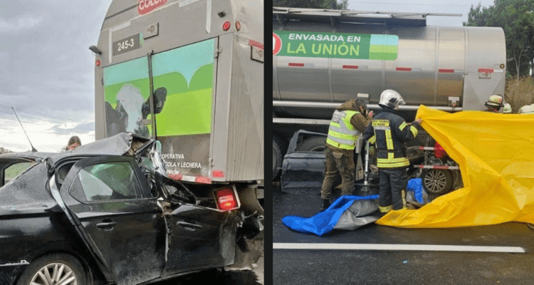 TRAGEDIA en la Ruta 5 SUR: Padre y sus dos HIJOS menores FALLECEN en accidente a ALTA ENERGÍA
