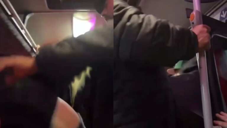 Pasajero le AFORRÓ a sujeto acusado de TOQUETEAR a NIÑA en bus Lota-Coronel