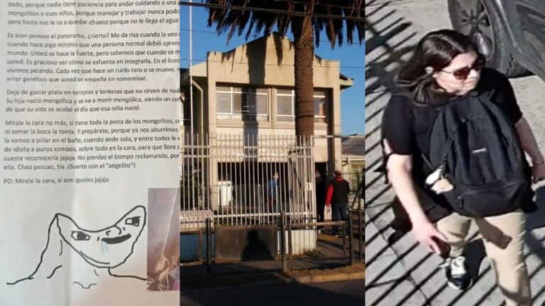 INDIGNACIÓN en Talcahuano: Apoderada deja CARTA con INSULTOS y AMENAZAS a niña con síndrome de DOWN