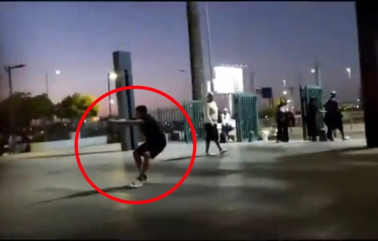 VIDEO: BALACERA en Mall Plaza deja a un guardia HERIDO y provoca EVACUACIÓN
