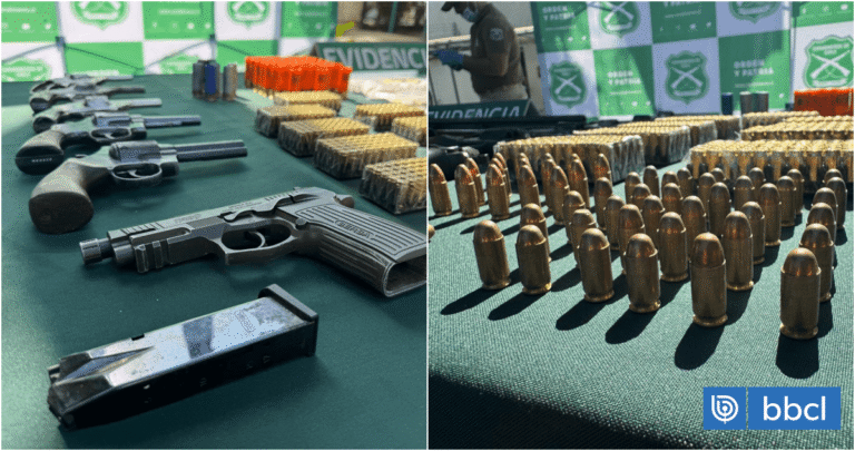 Detienen a hombre sorprendido con un arsenal en la RM: también tenía drogas y era buscado por estafa