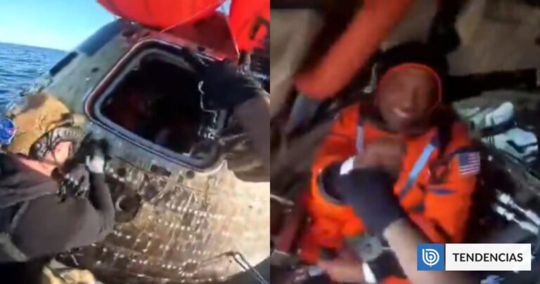 Comandante de Artemis II revela video inédito del rescate de su tripulación tras regresar a la Tierra