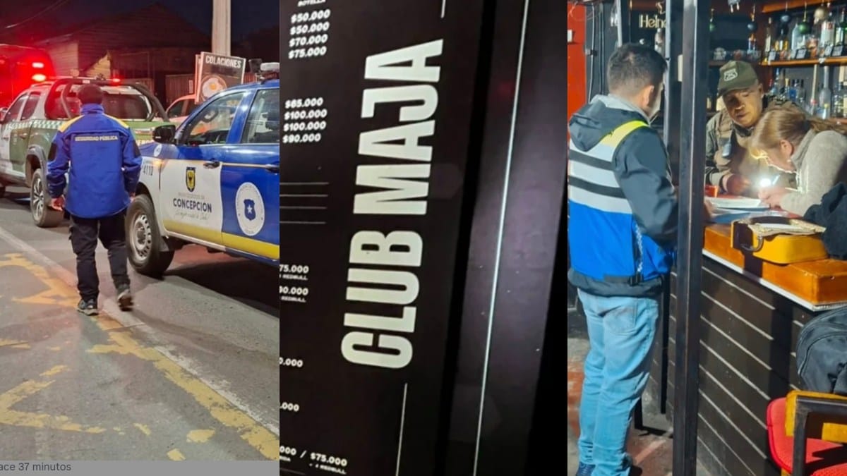Carabineros y personal Municipal CLAUSURAN club MAJA de Concepción por funcionar como AFTER