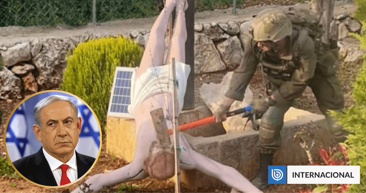 Soldado de Israel destroza imagen de Jesucristo en el Líbano: hecho fue repudiado por Netanyahu