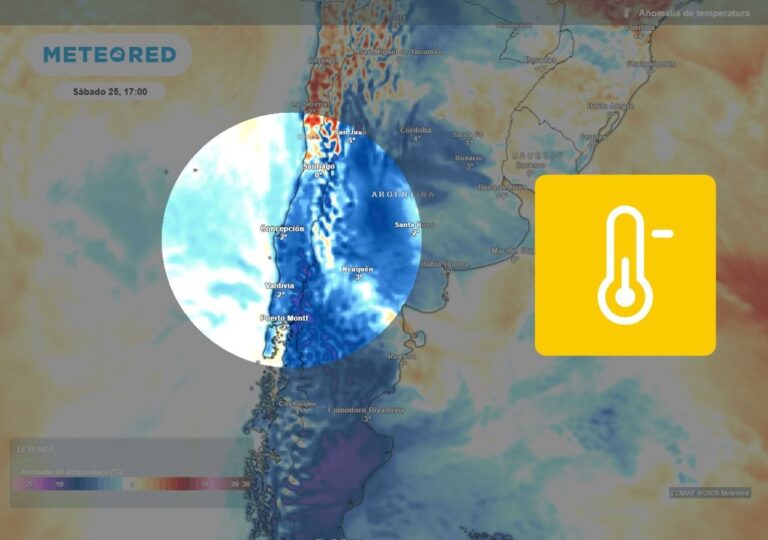 Aire frío se intensifica: mínimas rozarán los 0 °C en la zona central este fin de semana