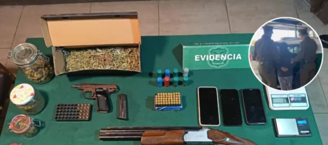 DETIENEN  a MUJER con ARMAS de ALTO CALIBRE tras allanamiento