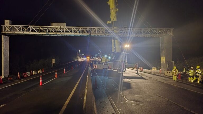 Inicia instalación de pórticos Free Flow para pago automático en Autopista del Itata