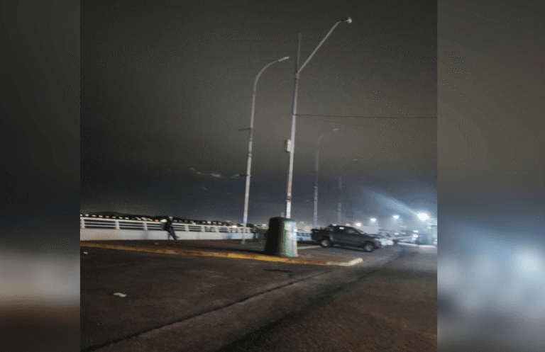 Por sistema frontal: alumbrado de Caleta Lenga sufrió fallas