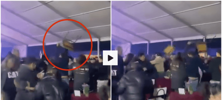 Se enfrentaron a sillazos Graves incidentes en fiesta costumbrista por Cruz de Mayo en Yumbel