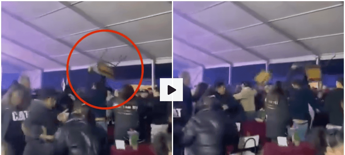 Se enfrentaron a sillazos Graves incidentes en fiesta costumbrista por Cruz de Mayo en Yumbel