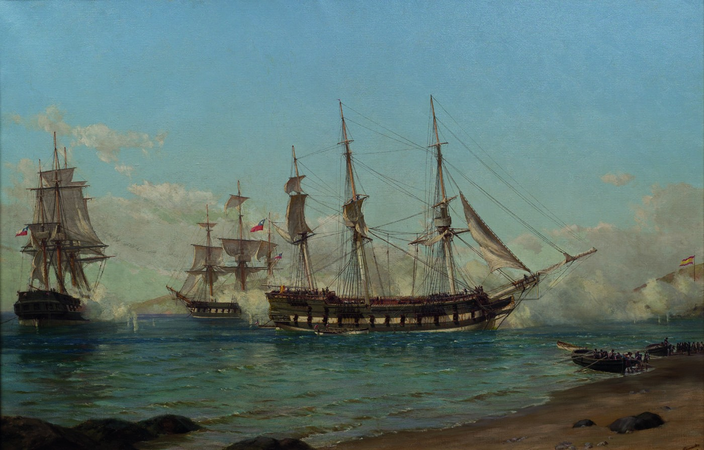 La captura de la fragata Reina María Isabel en Talcahuano