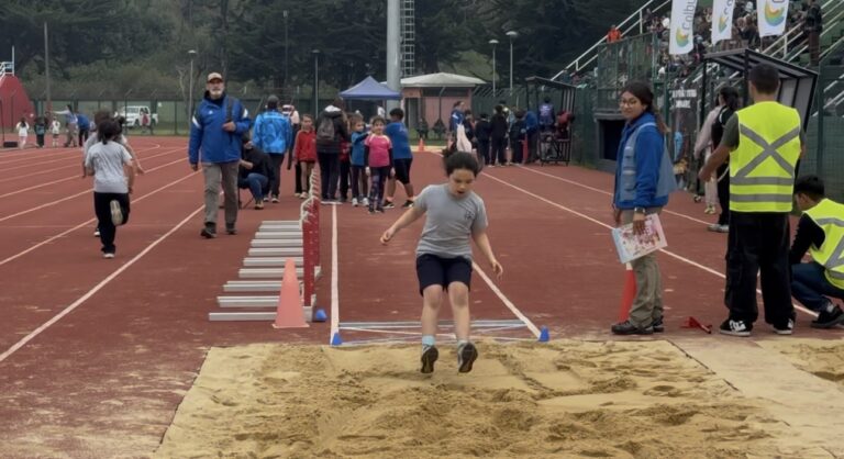 Más de 250 niños y niñas de la región se dieron cita en el primer Festival de Atletismo Promesas del Biobío en Coronel