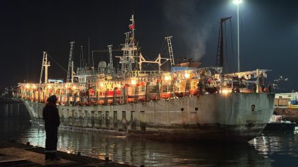 Piden fiscalizar las condiciones laborales de la tripulación de la nave pesquera china en Talcahuano