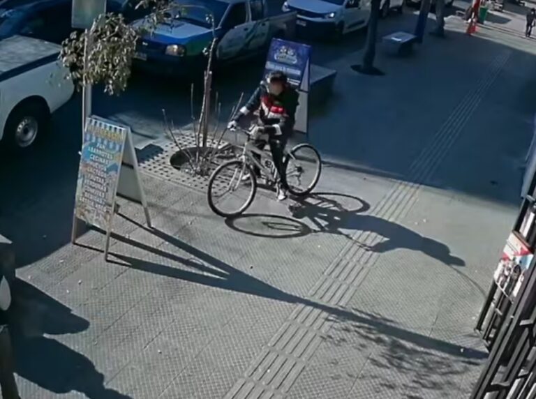 CARABINERO en RETIRO realiza DISPARO disuasivo tras ser AGREDIDO por CICLISTA