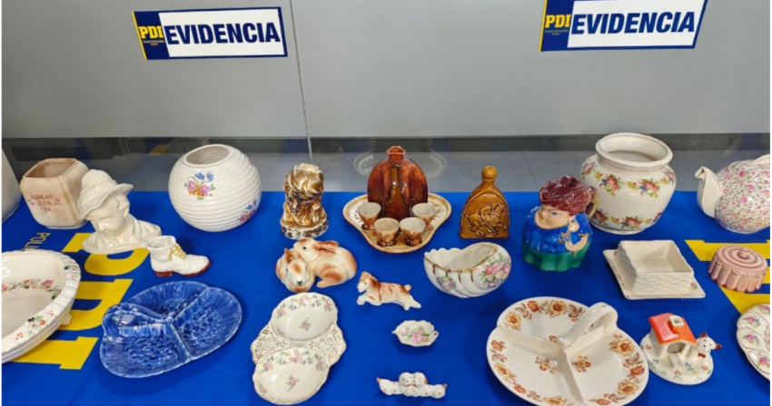 Rescatan 32 piezas de cerámica patrimonial de Lota que se vendían ilegalmente en internet