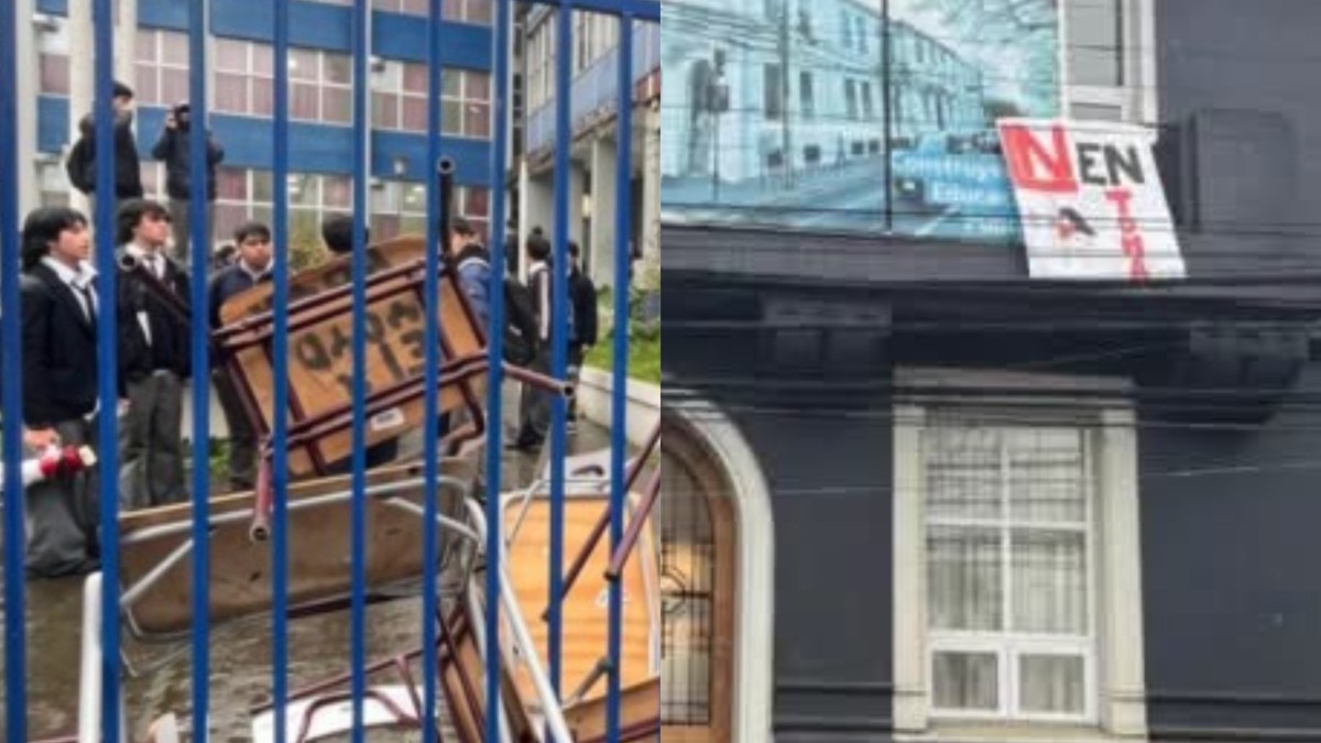 Liceo ENRIQUE MOLINA y Liceo de NIÑAS amanecen TOMADOS por alumnos, exigen RESPUESTAS a solicitudes