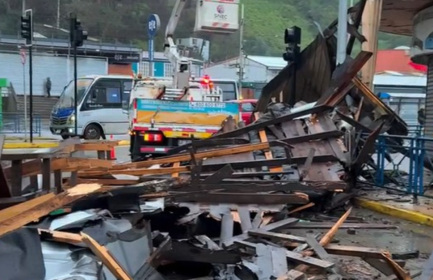 Alcalde de Talcahuano pide no salir: vientos de hasta 107 km/h dejan daños en la comuna