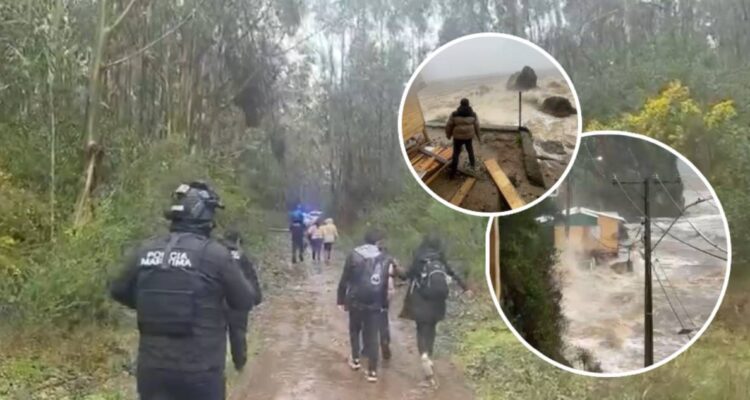 VIDEO: Armada RESCATA a familia que estaba AISLADA en Caleta Tumbes durante SISTEMA FRONTAL