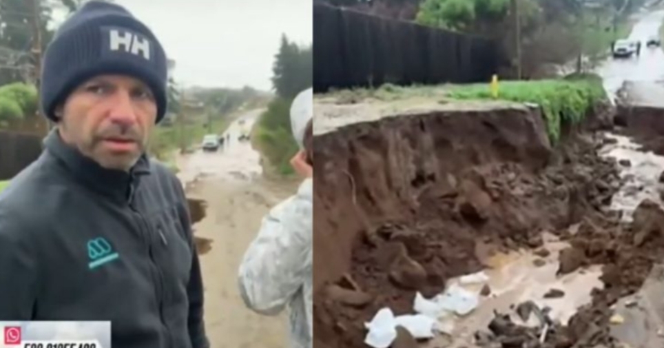 Karim Butte quedó ATRAPADO en un SOCAVÓN mientras CUBRÍA el sistema frontal: «QUEDAMOS ENTERRADOS»