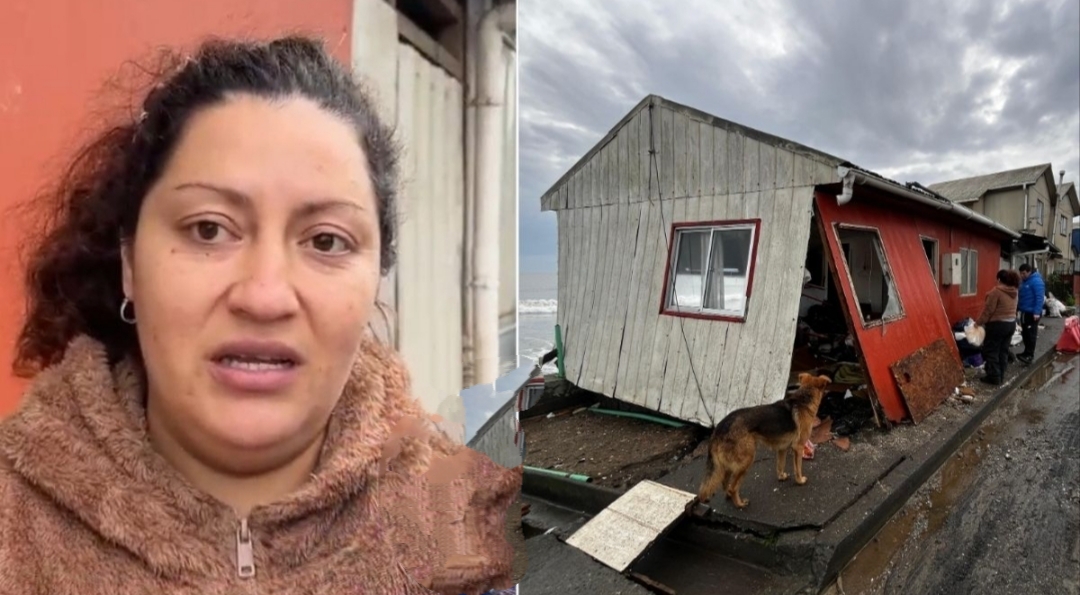 Familia PIERDE su HOGAR tras las MAREJADAS en Penco: VIVIENDA quedó INHABITABLE y solicitan AYUDA para RECONSTRUIR sus vidas