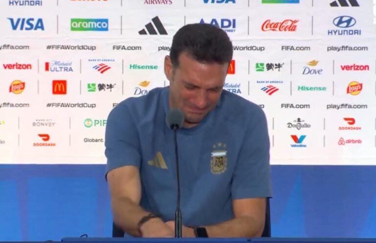 VIDEO: Scaloni ROMPE en LLANTO tras perder la FINAL con ARGENTINA