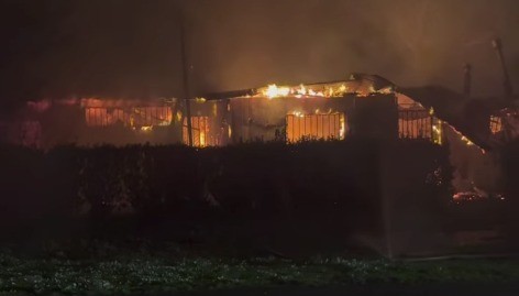 Incendio quemó por completo casa 5 de la Fundación Ciudad del Niño en Hualpén