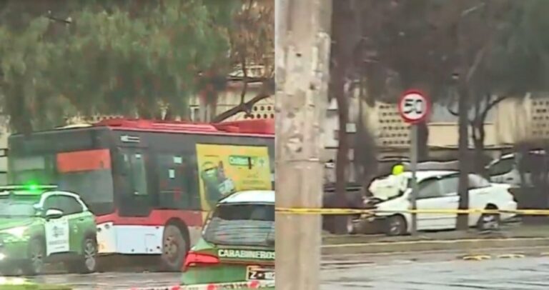 Carabinero MUERE tras CHOCAR contra bus RED en Ñuñoa: SIAT INVESTIGA las causas del FATAL ACCIDENTE