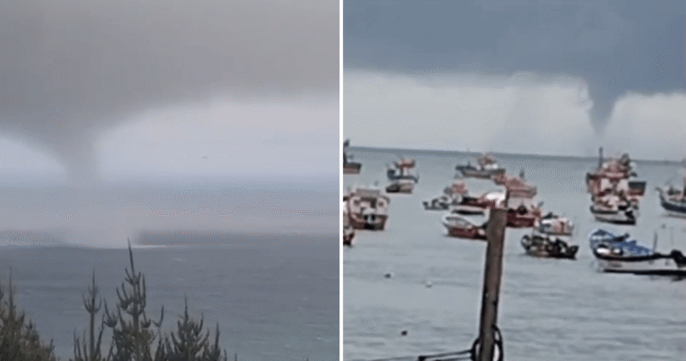 VIDEOS  Reportan avistamientos de trombas marinas en las costas de Ñuble y Bío Bío