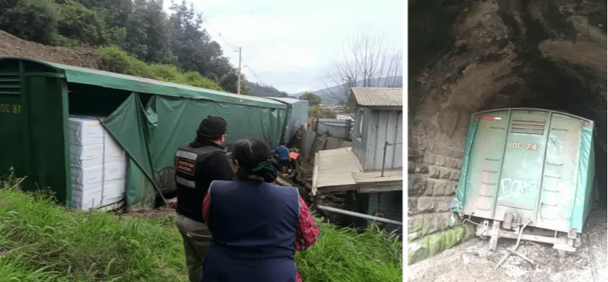 Vagón quedó a metros de viviendas Tren de Fepasa descarrila en sector Colcura de Lota