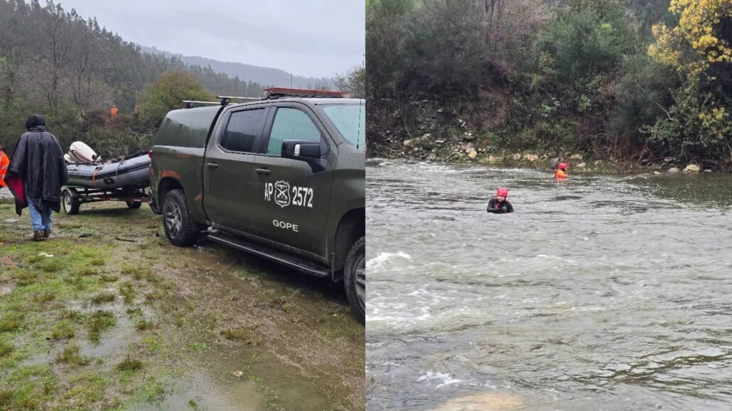 TRAGEDIA: Hombre DESAPARECE en río del BIOBÍO al intentar CRUZARLO a CABALLO en medio de sistema FRONTAL