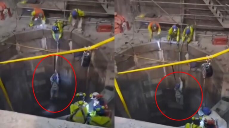 DEL TERROR: Trabajadores de MINERA en el NORTE quedaron COLGANDO tras ceder TAPA de orificio donde TRABAJABAN