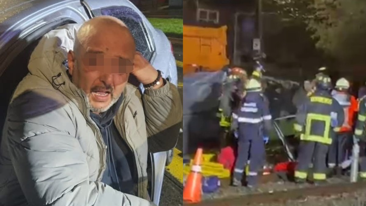 Conductor BORRACHO atropelló a 3 BOMBEROS que atendían EMERGENCIA en Chiguayante, uno de ellos está GRAVE