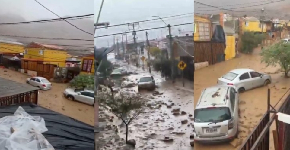 CAÍDA de CAMIONES y ALUVIONES obliga a EVACUAR sectores de Iquique y Antofagasta