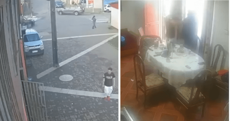 Adulto mayor fue pateado y lanzado al suelo por delincuente en Coronel le robó  mil y 2 celulares