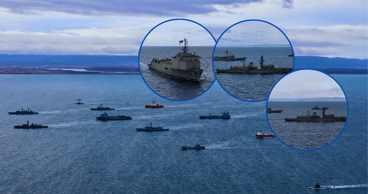 Armada de Chile despliega flota en Estrecho de Magallanes por «la soberanía y resguardo de intereses»